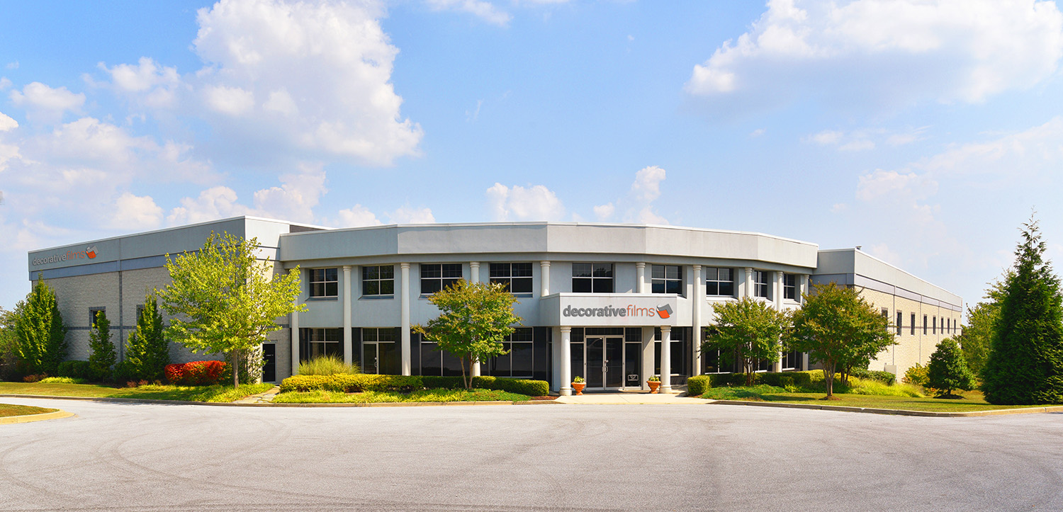 A picture of the Decorative Films building in Frederick, MD.