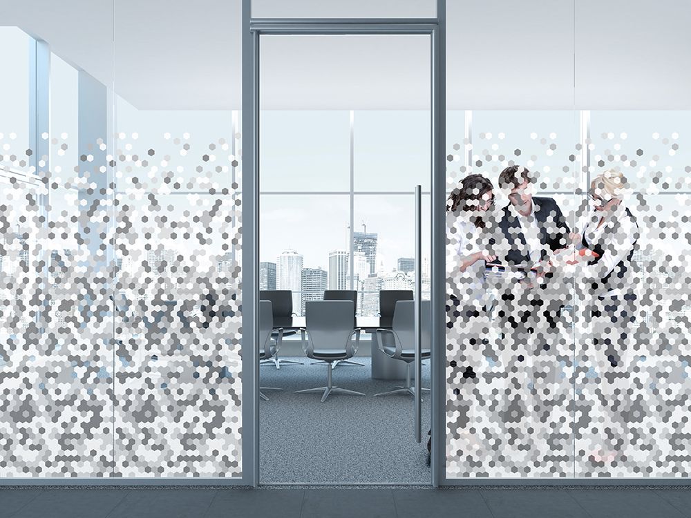 Honeycomb Frosted Privacy Window Film Frosted Window Decals Hexagon  Geometric Modern Home Decor -  Canada
